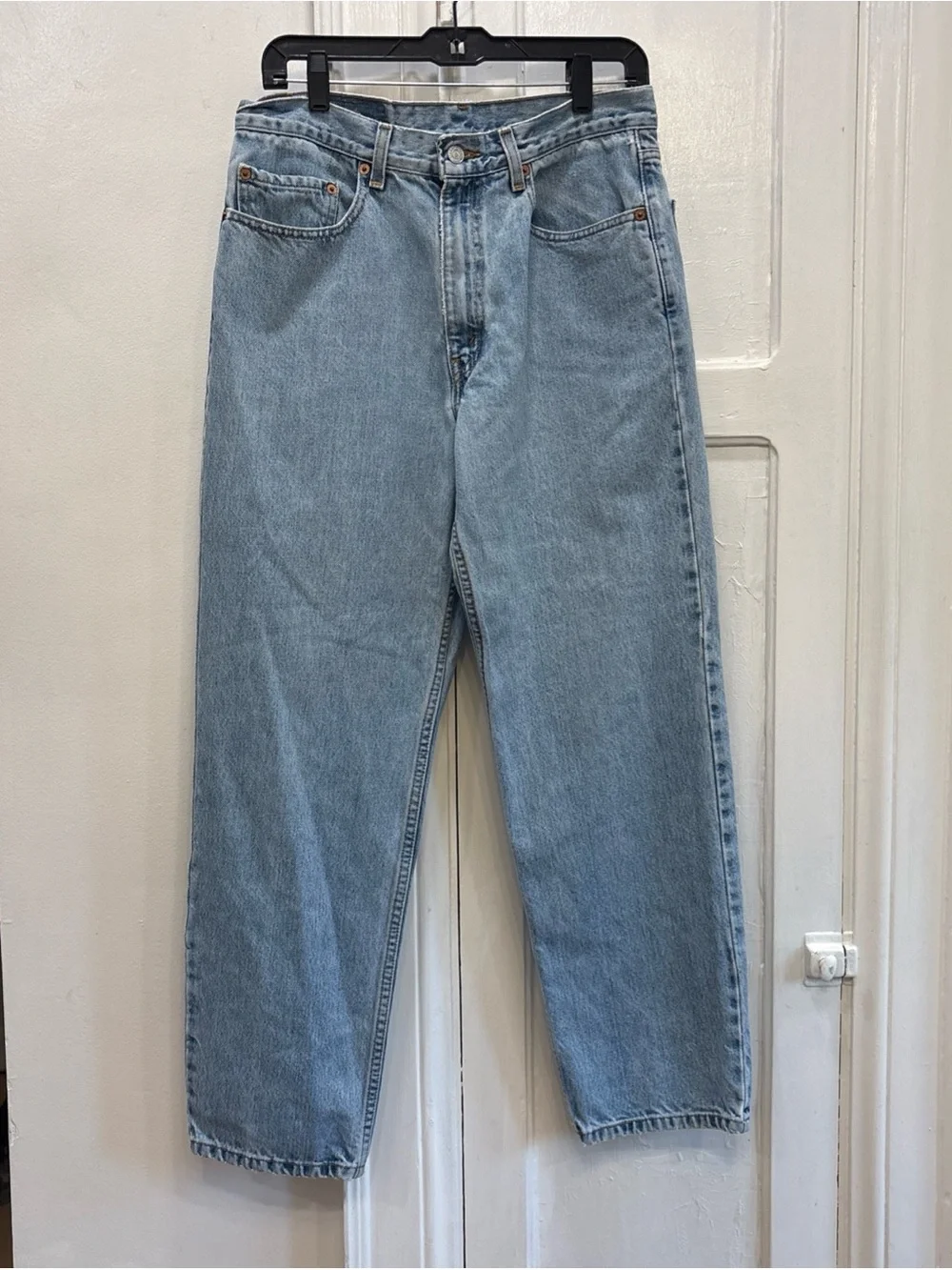 Vintage Levi'S 550 Relaxed Fit Jeans Mens USA 90's 34x30 Black Wing Red Tab